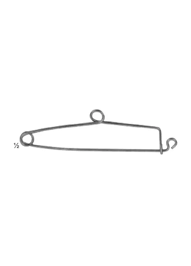 Towel Clamps and Safety pins.